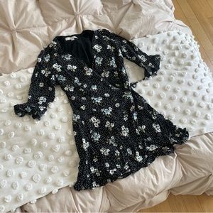 Loft Floral Print Wrap Romper